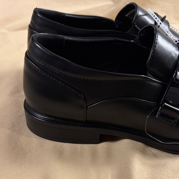 Perry Ellis Portfolio Ultra Foam Men\'s Black Leather Buckle‎ Loafers Dress Shoes main image 12